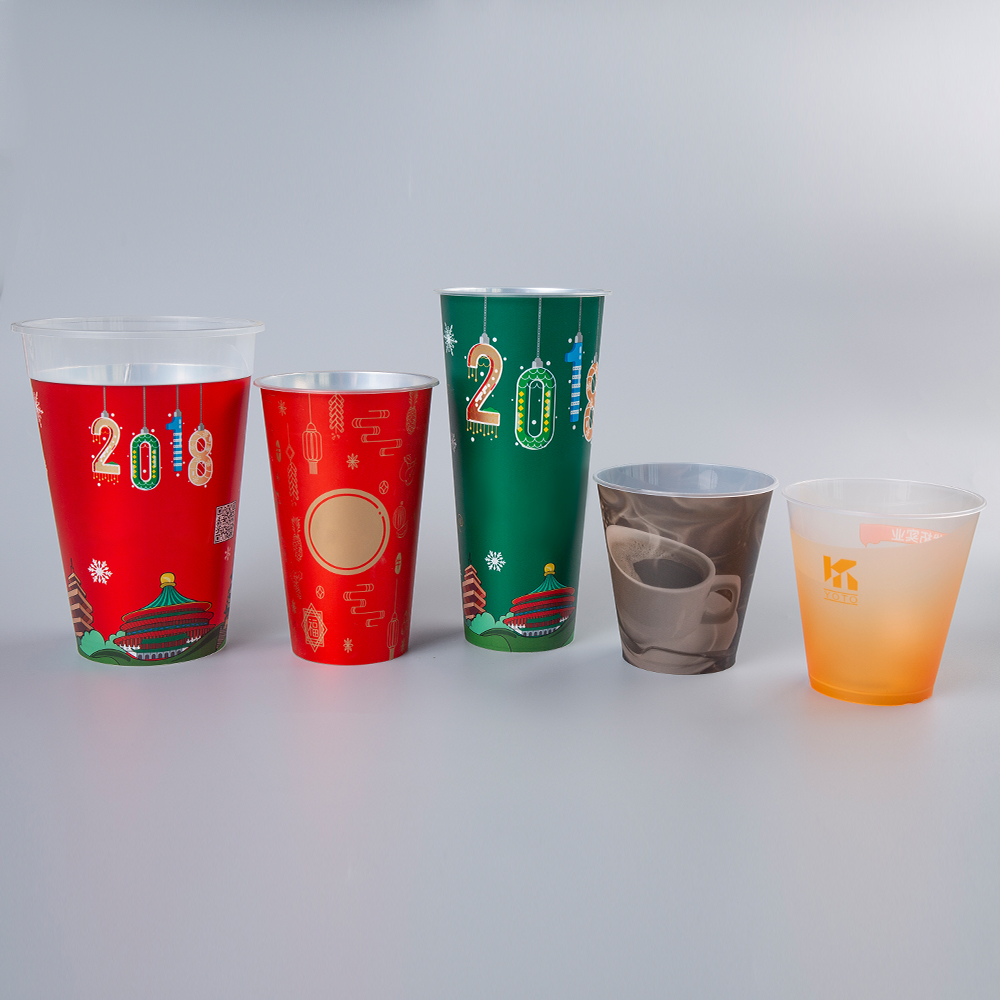 Molding Plastic Printed Beverage Cup Milk Tea Cup