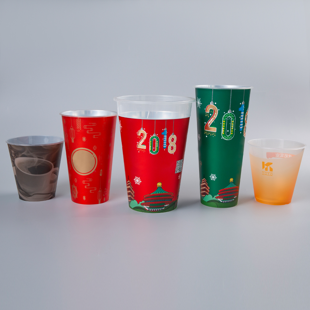 Molding Plastic Printed Beverage Cup Milk Tea Cup